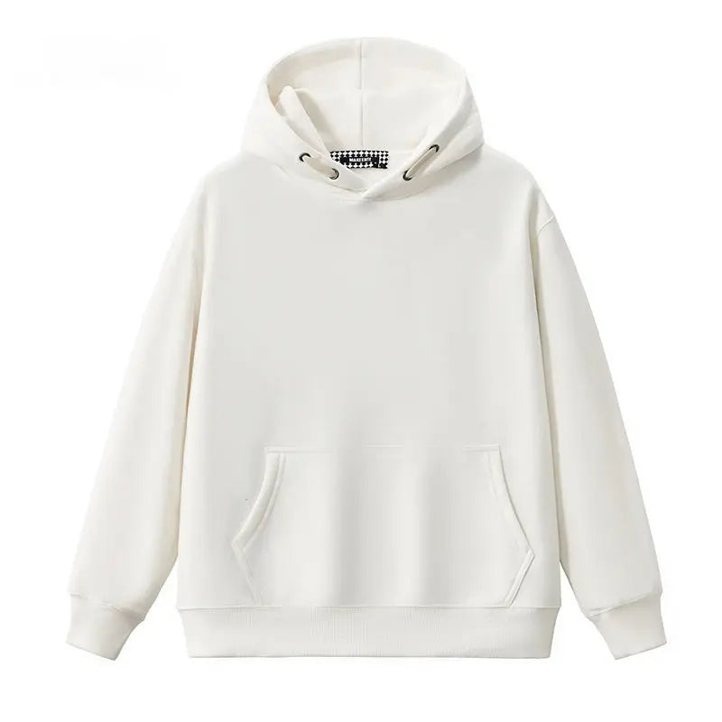 Trendy Preppy Style Solid Colour Pullover Hoodie - InsPrint