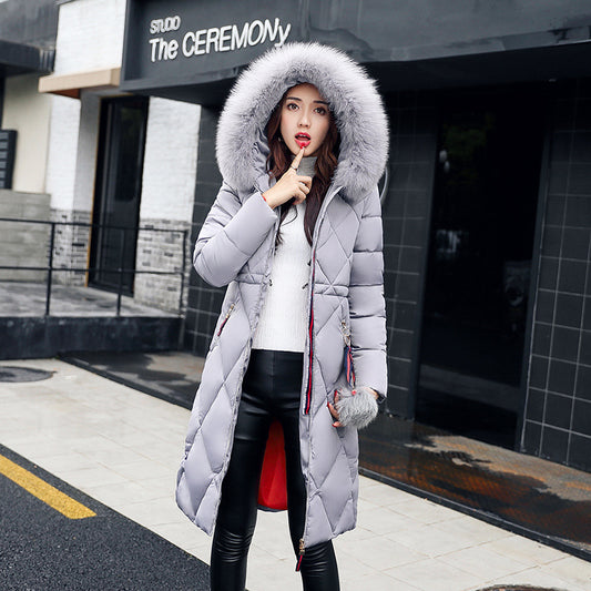 Winter Women's Clothing Korean Style Cotton-padded Over knee Lengthened Jacket CJWY1912078