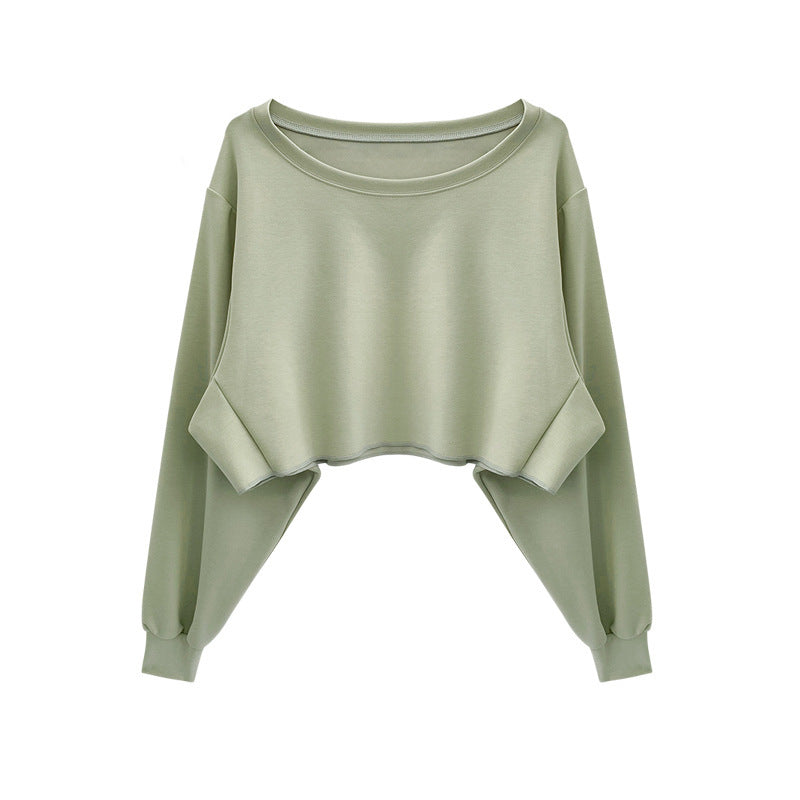 Women's Fashion Round Neck Workout Sweatshirt for Summer CJWY1912078