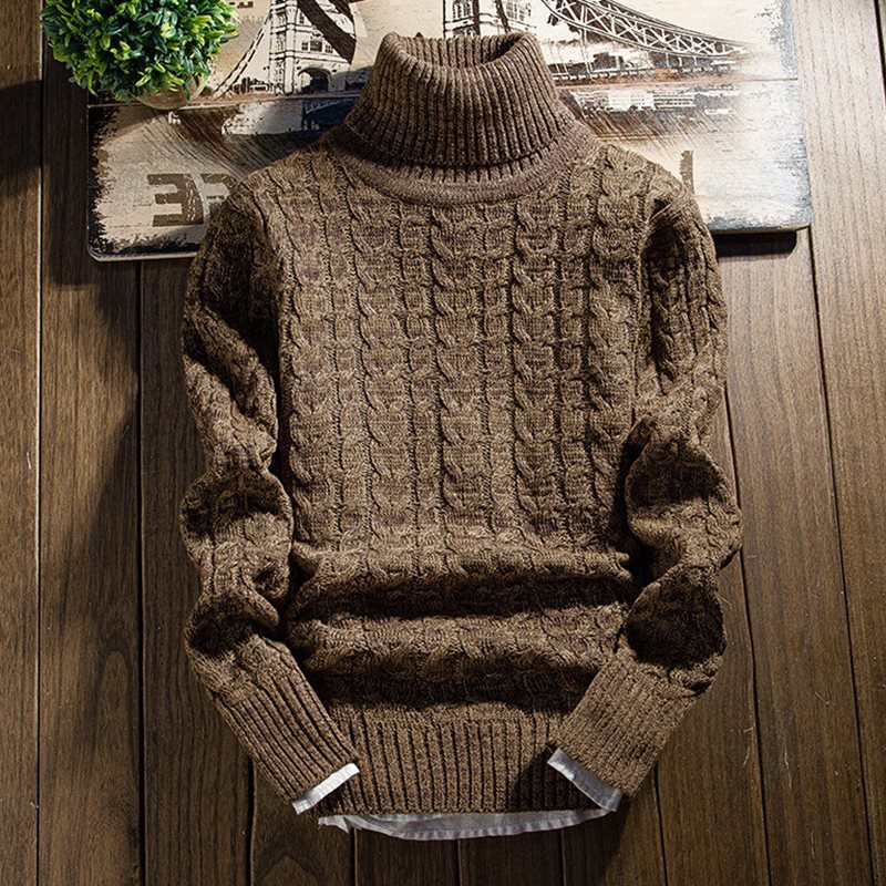 Autumn and winter turtleneck slimfit sweater - InsPrint