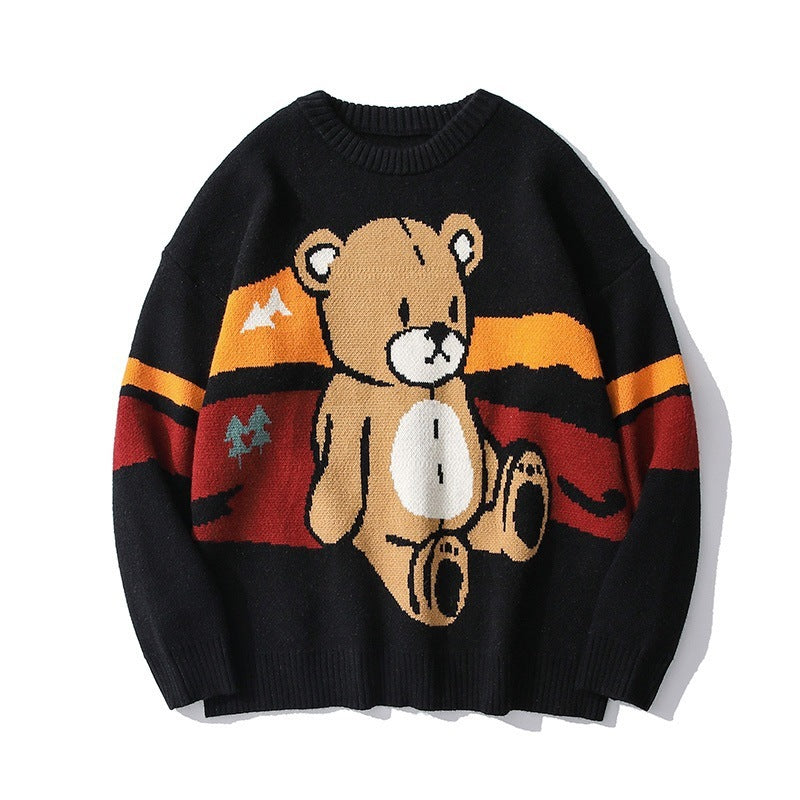 Japanese Bear Couple Sweater for Men - InsPrint