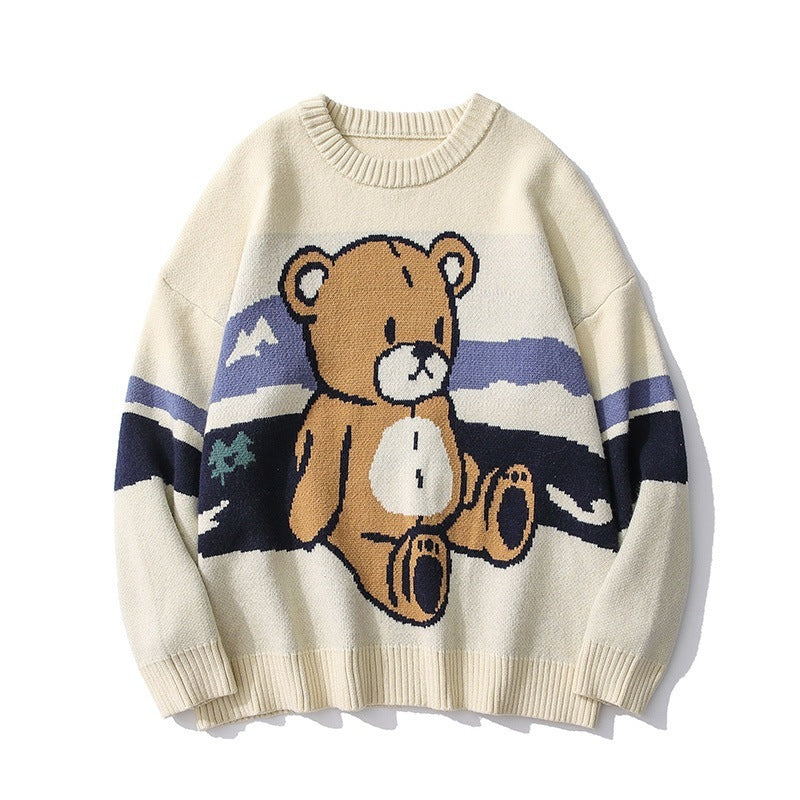 Japanese Bear Couple Sweater for Men - InsPrint