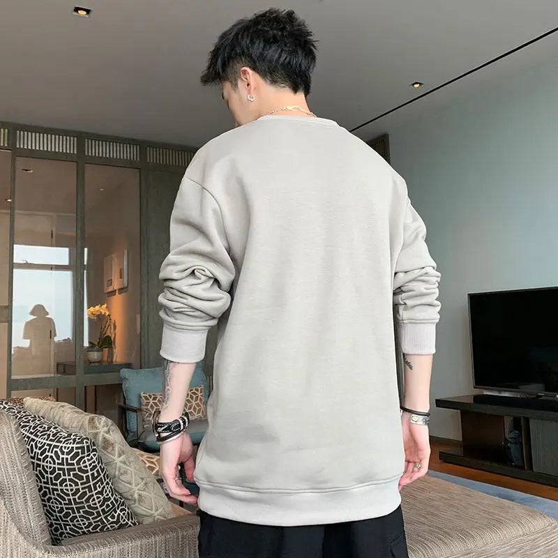 Korean Loose Bottoming Shirt Men's sweatshirt - InsPrint  - Korean Loose Bottoming Shirt Men's sweatshirt - InsPrint -   - Korean Loose Bottoming Shirt Men's sweatshirt - InsPrint -  - #tag1# - Korean Loose Bottoming Shirt Men's sweatshirt - InsPrint