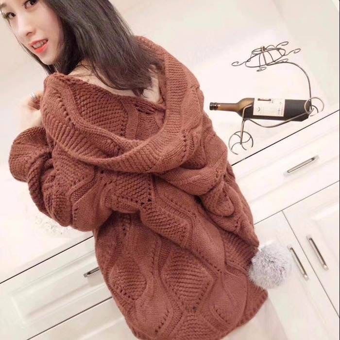 Women's Hat Knitted Cardigan Jacket Sweatshirt CJWY1912078