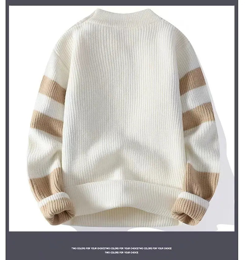 Men's Winter Loose And Idle Knitwear Sweater - InsPrint -   - Men's Winter Loose And Idle Knitwear Sweater - InsPrint -  - #tag1# - Men's Winter Loose And Idle Knitwear Sweater - InsPrint