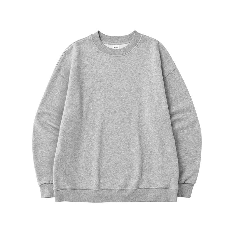 Men's Single-layer Fleece-lined Round Neck Sweatshirt - InsPrint -   - Men's Single-layer Fleece-lined Round Neck Sweatshirt - InsPrint -  - #tag1# - 