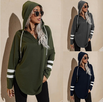 Mid-length Thin Loose Hooded Sweatshirt CJWY1912078