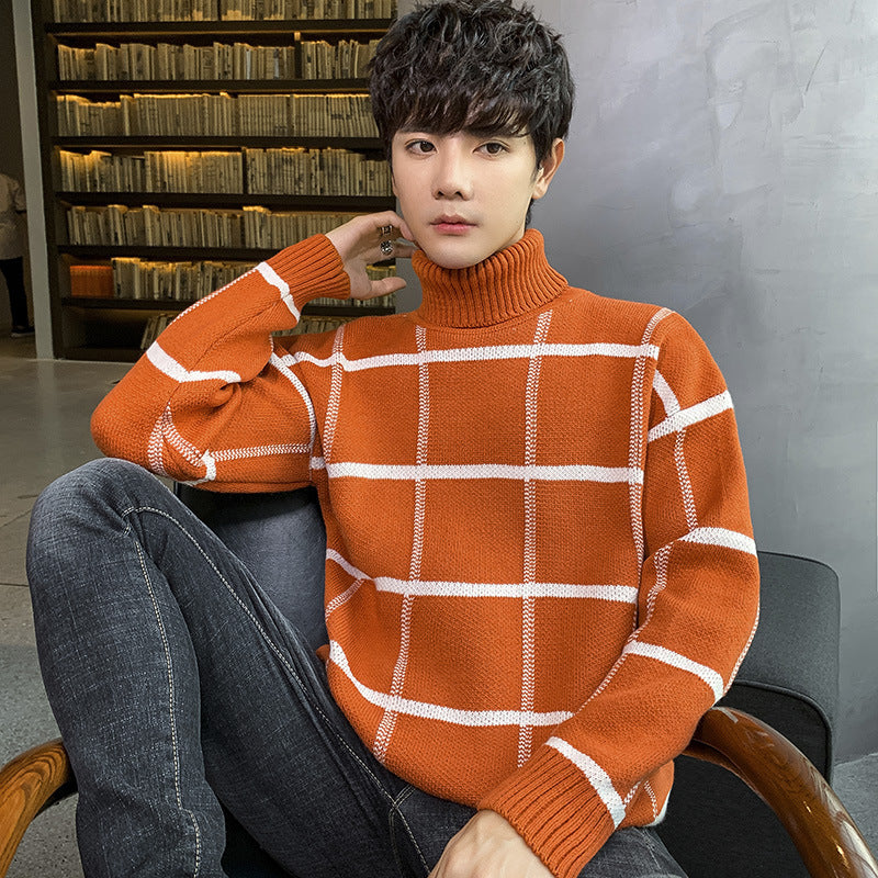 Turtleneck sweater men's knit sweater personality sweater CJWY1912078