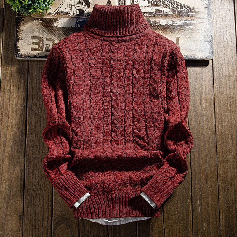 Autumn and winter turtleneck slimfit sweater - InsPrint