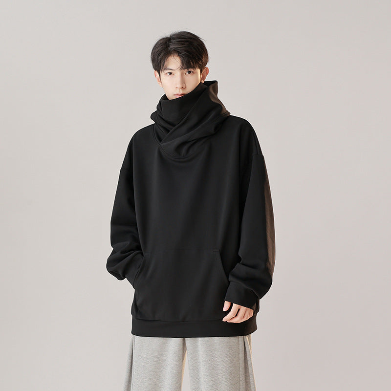 Hooded Turtleneck Sweater  Workwear Mechanical Style CJWY1912078