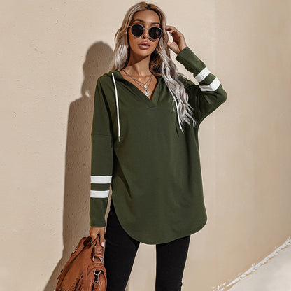 Mid-length Thin Loose Hooded Sweatshirt CJWY1912078