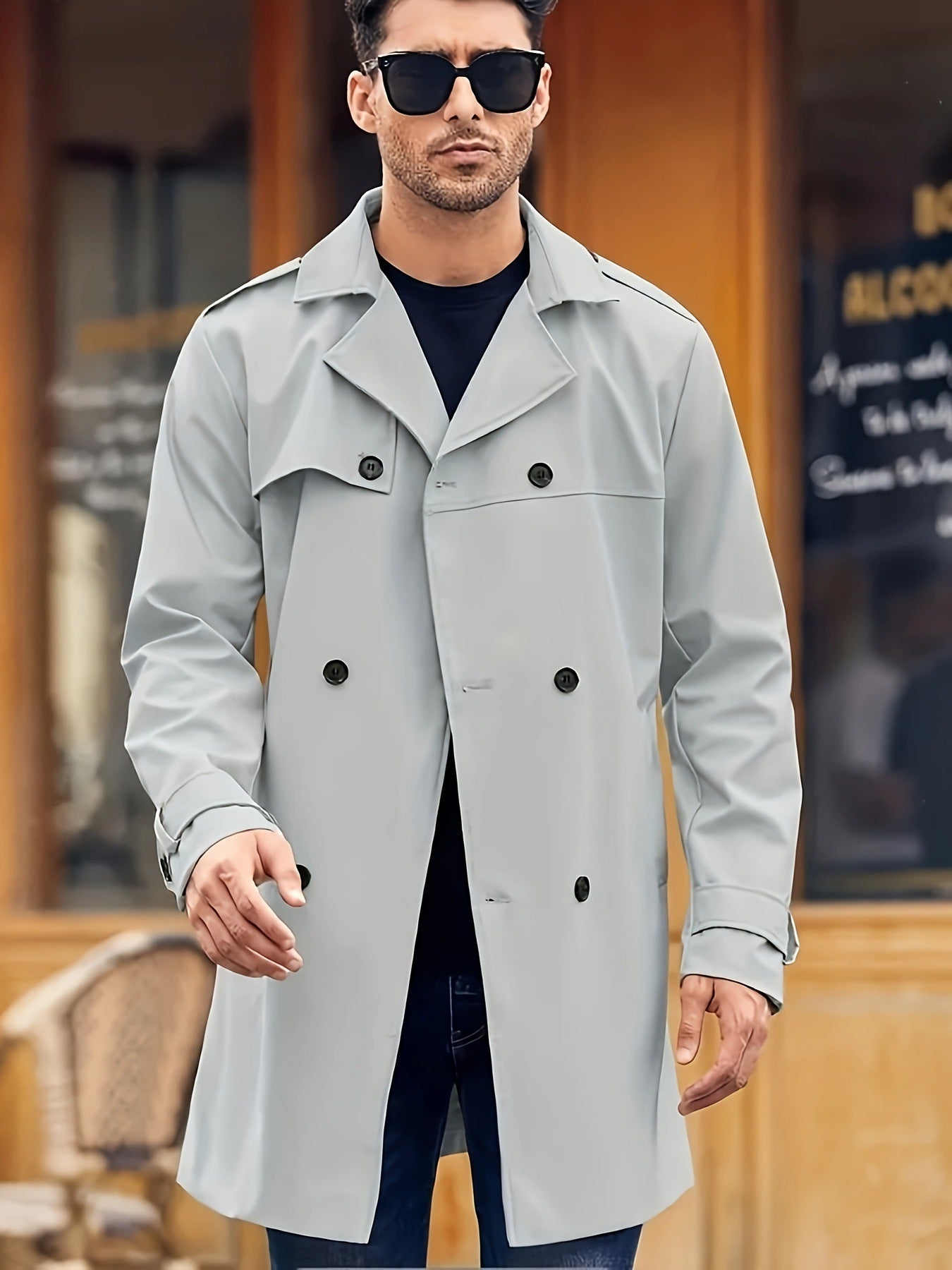 Men's Long-sleeved Lapel Cooked Coat CJWY1912078