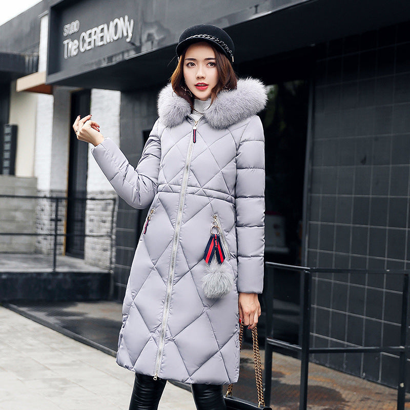 Winter Women's Clothing Korean Style Cotton-padded Over knee Lengthened Jacket CJWY1912078