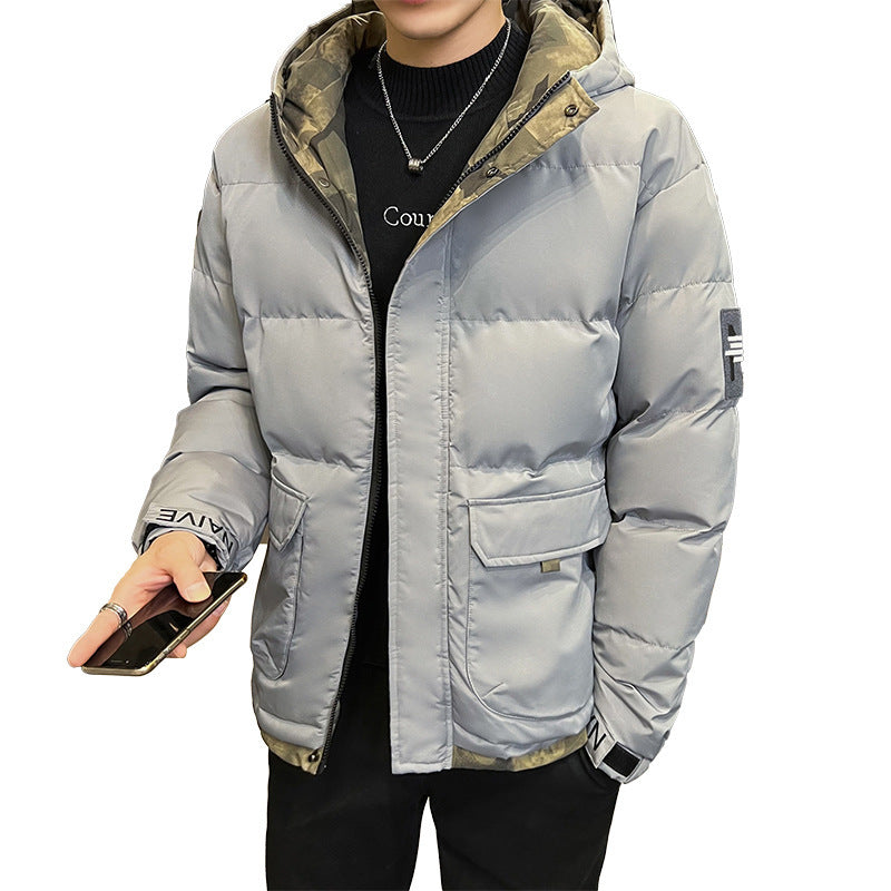 Hooded Cotton-padded Coat Men's Down CJWY1912078