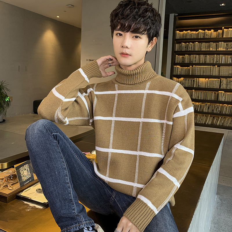 Turtleneck sweater men's knit sweater personality sweater CJWY1912078