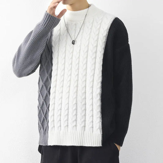 Men's Wool Loose Trend Sweater - InsPrint - sweater  - Men's Wool Loose Trend Sweater - InsPrint  - Men's Wool Loose Trend Sweater - InsPrint  - Men's Wool Loose Trend Sweater - InsPrint  - Men's Wool Loose Trend Sweater - InsPrint - sweater - #tag1# - Men's Wool Loose Trend Sweater - InsPrint