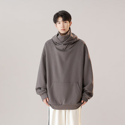 Hooded Turtleneck Sweater  Workwear Mechanical Style CJWY1912078