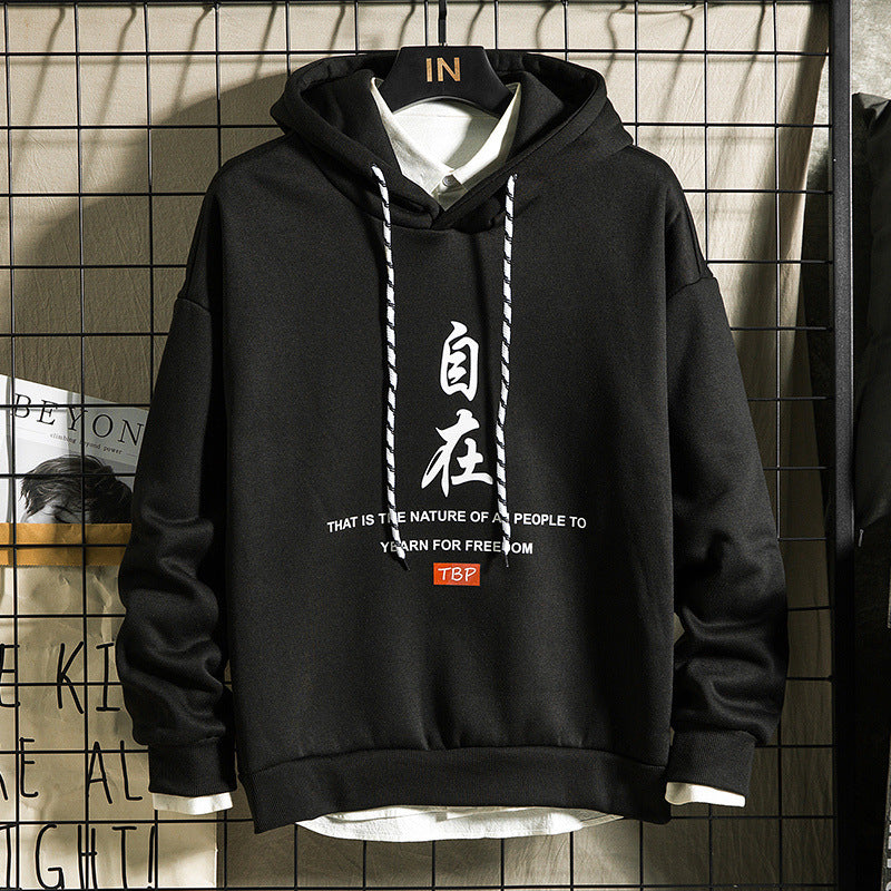 Casual Hooded Long Sleeve hoodie - InsPrint