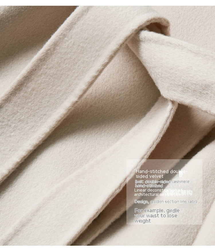 Winter Creamy-white Temperament Woollen Jacket - InsPrint