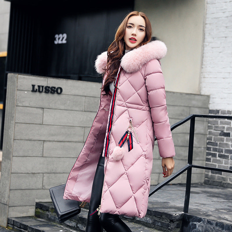 Winter Women's Clothing Korean Style Cotton-padded Over knee Lengthened Jacket CJWY1912078