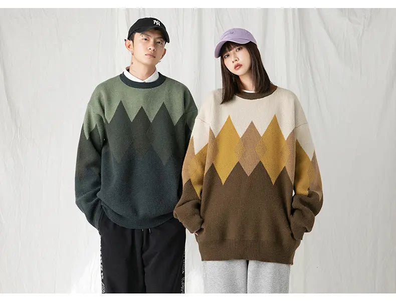 Men's Sweater Retro Ethnic Couple All Match - InsPrint -   - Men's Sweater Retro Ethnic Couple All Match - InsPrint -  - #tag1# - Men's Sweater Retro Ethnic Couple All Match - InsPrint