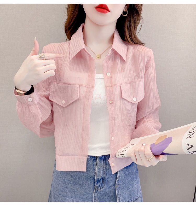 Loose Summer Short Chiffon Shirt For Women CJWY1912078