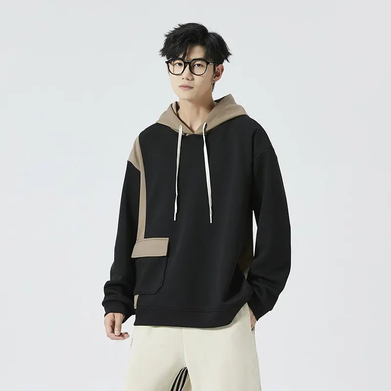 Men's Loose Sports And Leisure Fashionable All-match Hoodie - InsPrint  - Men's Loose Sports And Leisure Fashionable All-match Hoodie - InsPrint