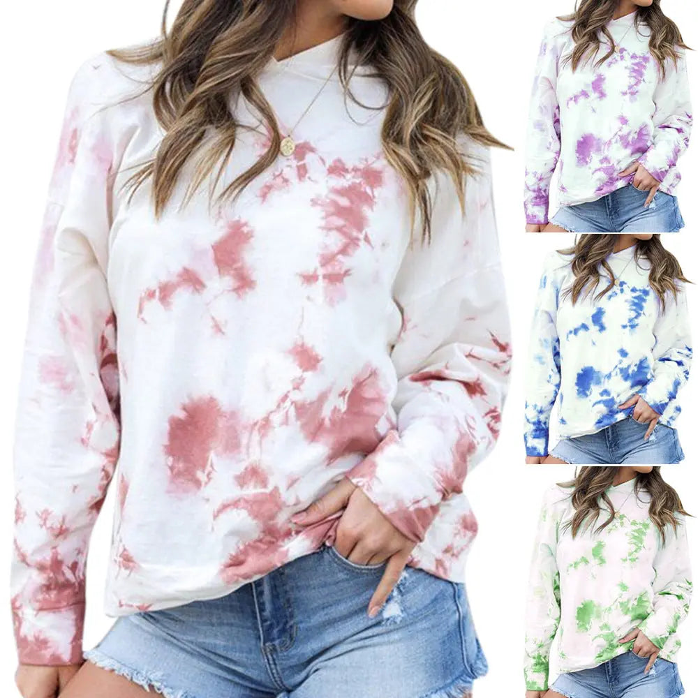 Tie-dye printed sweatshirt - InsPrint