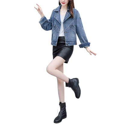 Women's Summer Short Casual Loose Denim Jacket CJWY1912078