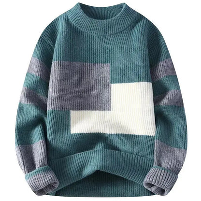 Men's Winter Loose And Idle Knitwear Sweater - InsPrint -   - Men's Winter Loose And Idle Knitwear Sweater - InsPrint  - Men's Winter Loose And Idle Knitwear Sweater - InsPrint