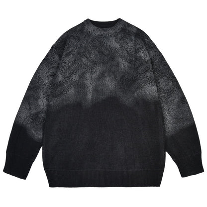 Paisley Tie-dyed Sweater Men's sweatshirt - InsPrint