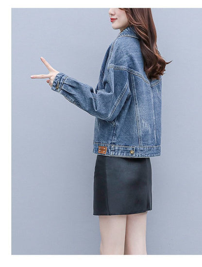 Women's Summer Short Casual Loose Denim Jacket CJWY1912078