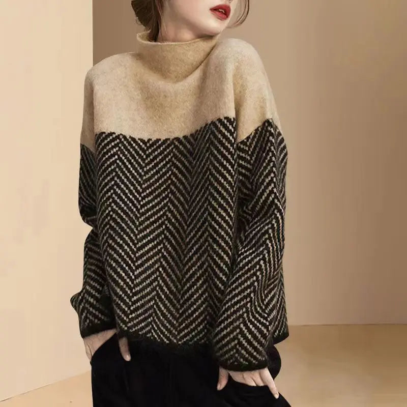 Thickened Turtleneck Bottoming Shirt Autumn And Winter Warm Sweater - InsPrint