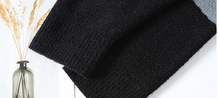 Men's False Two Pieces Sweater Base Knitting Thickened CJWY1912078