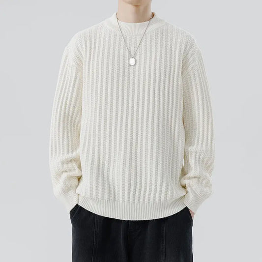 Autumn And Winter New Men's Knitwear Sweater Fashion Trend Round Neck CJNS1027238