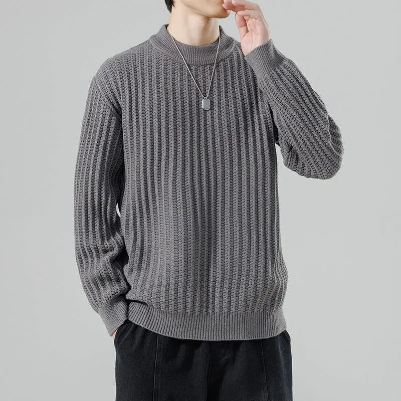 Autumn And Winter New Men's Knitwear Sweater Fashion Trend Round Neck CJNS1027238