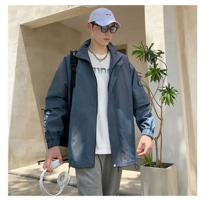 Casual Loose Ins Wild Trendy Fashion Windproof Jacket Men CJWY1912078