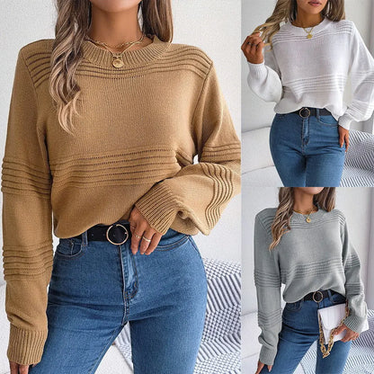 Casual Solid Color Pullover Sweater Women CJWY1912078