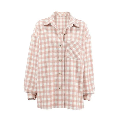 Fashion Simple Plaid Coat Niche Loose JACKET for Summer CJWY1912078