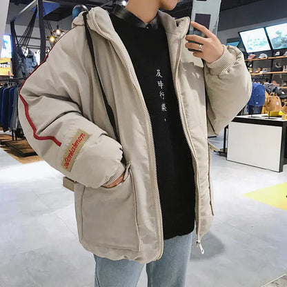 Fashionable Men's Loose Thick Warm Cotton Jacket CJWY1912078