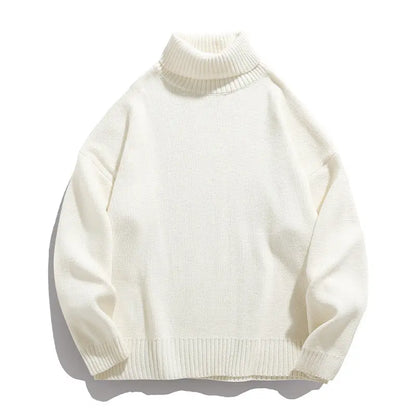 Japanese Couple Solid Color Turtleneck Sweater CJWY1912078