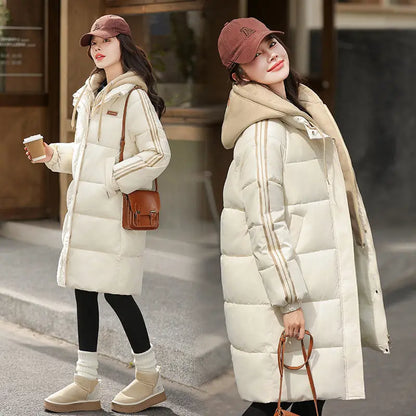 Korean Style Mid-length Loose Cotton Coat Cotton Coat Jacket CJWY1912078