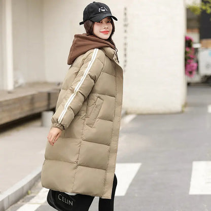 Korean Style Mid-length Loose Cotton Coat Cotton Coat Jacket CJWY1912078