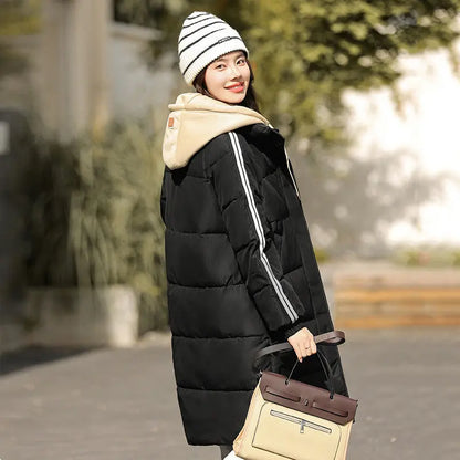 Korean Style Mid-length Loose Cotton Coat Cotton Coat Jacket CJWY1912078