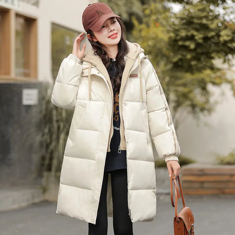 Korean Style Mid-length Loose Cotton Coat Cotton Coat Jacket CJWY1912078