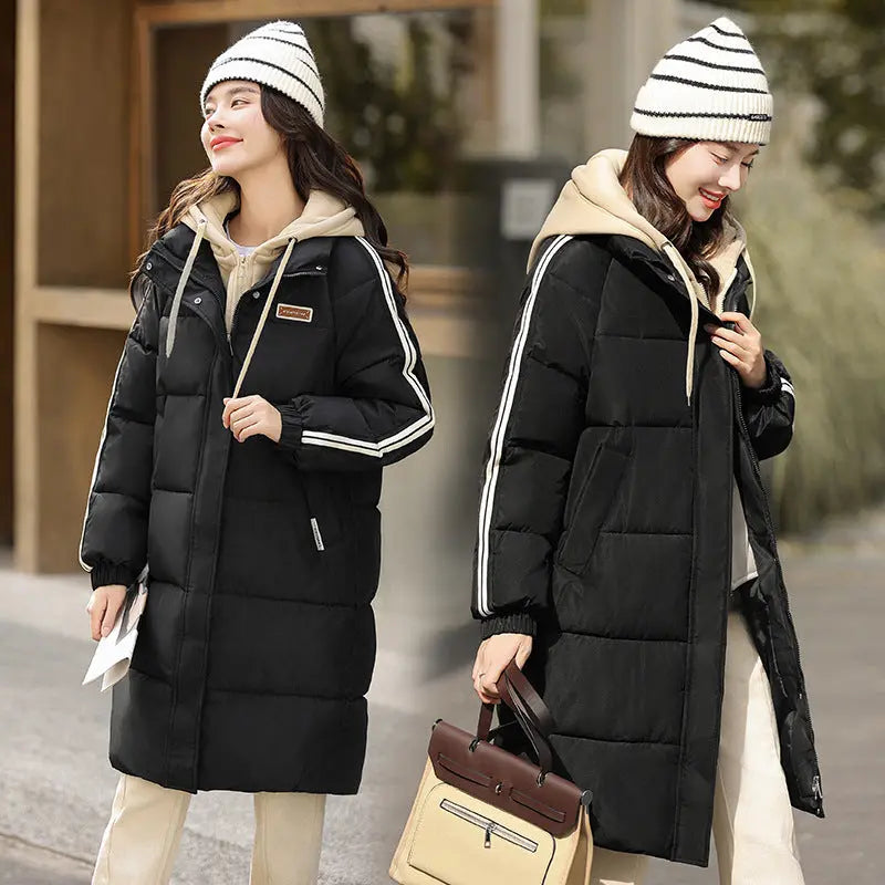 Korean Style Mid-length Loose Cotton Coat Cotton Coat Jacket CJWY1912078