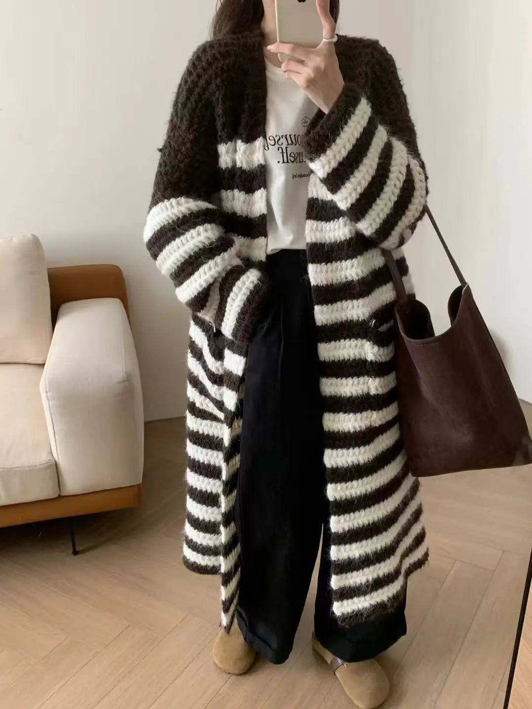 Loose And Lazy Style Sweater Coat Female Autumn Design Blouse CJWY1912078