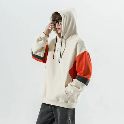 Loose Color blocked Pullover Hoodie CJWY1912078