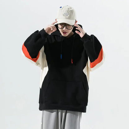 Loose Color blocked Pullover Hoodie CJWY1912078