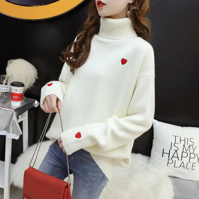 Love All-matching Embroidered Sweater Top For Women CJWY1912078